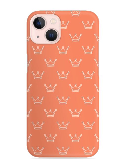 Hand Drawn Crown Snap Case for Apple Iphone 14 Edge Zapvi