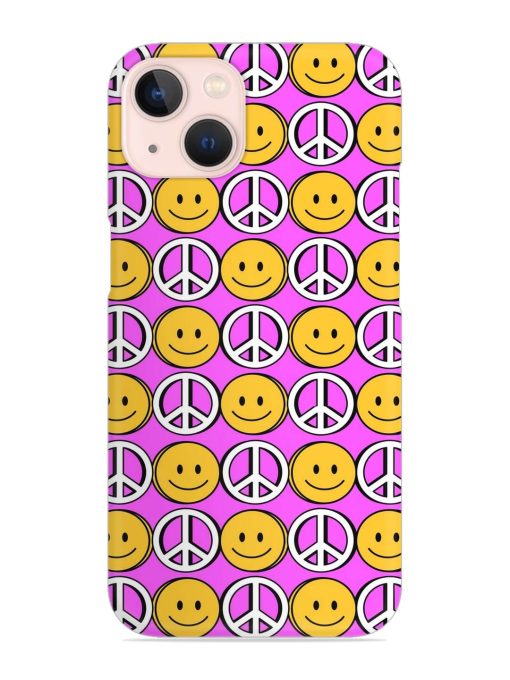 Smiley Face Peace Snap Case for Apple Iphone 14 Edge Zapvi