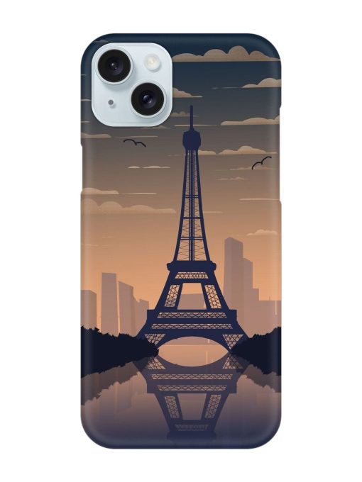 France Paris Eiffel Tower Gradient Snap Case for Apple Iphone 15 Plus Edge Zapvi