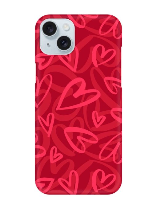 Seamless Romantic Pattern Snap Case for Apple Iphone 15 Plus Edge Zapvi