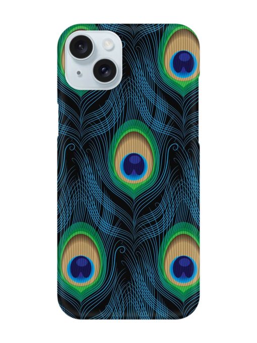 Seamless Pattern Peacock Snap Case for Apple Iphone 15 Plus Edge Zapvi