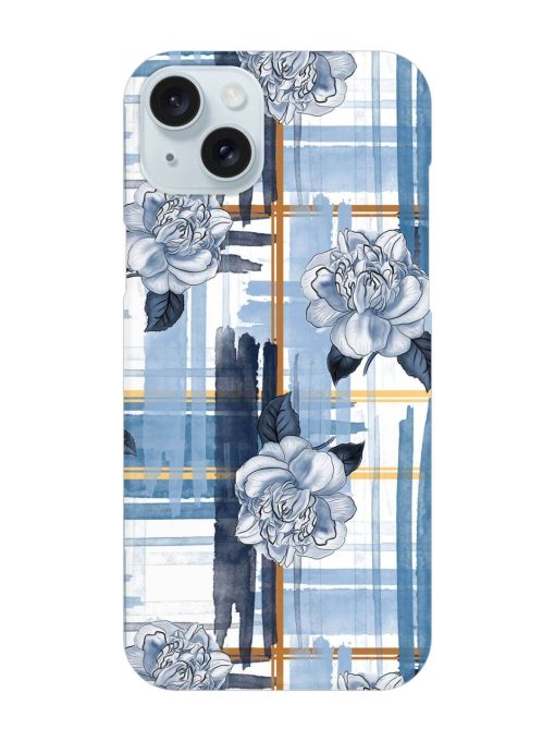 Watercolor Pattern Rose Snap Case for Apple Iphone 15 Plus Edge Zapvi