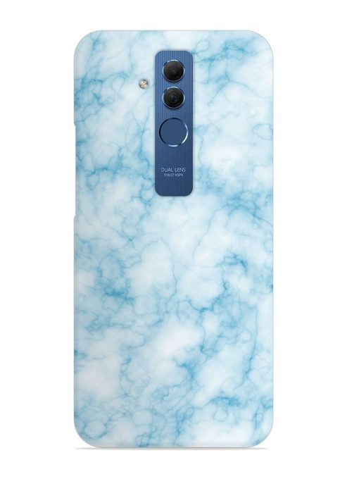 Blue White Natural Marble Snap Case for Honor Mate 20 Lite Edge Zapvi