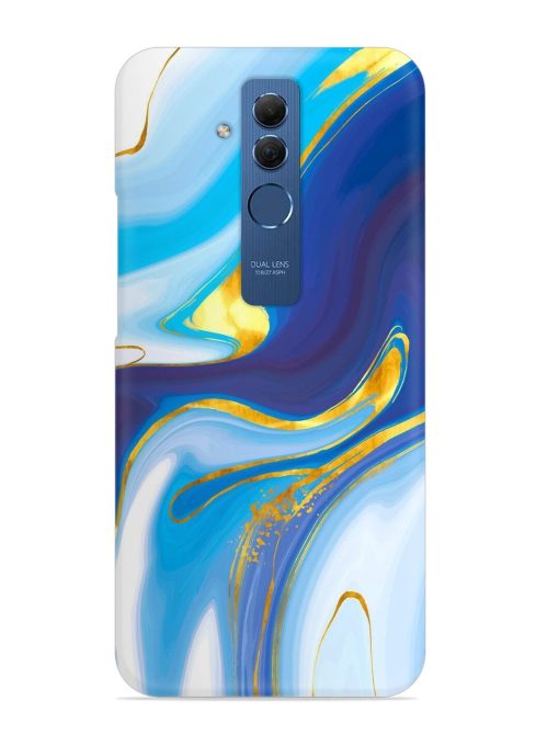 Watercolor Background With Golden Foil Snap Case for Honor Mate 20 Lite Edge Zapvi