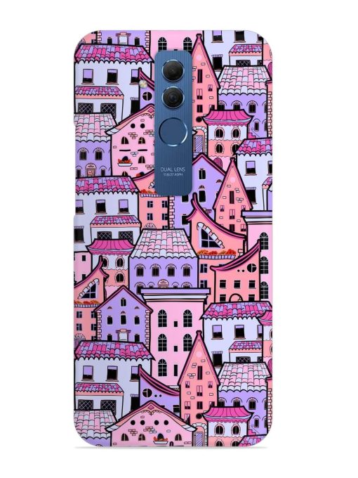 Seamless Pattern Houses Snap Case for Honor Mate 20 Lite Edge Zapvi