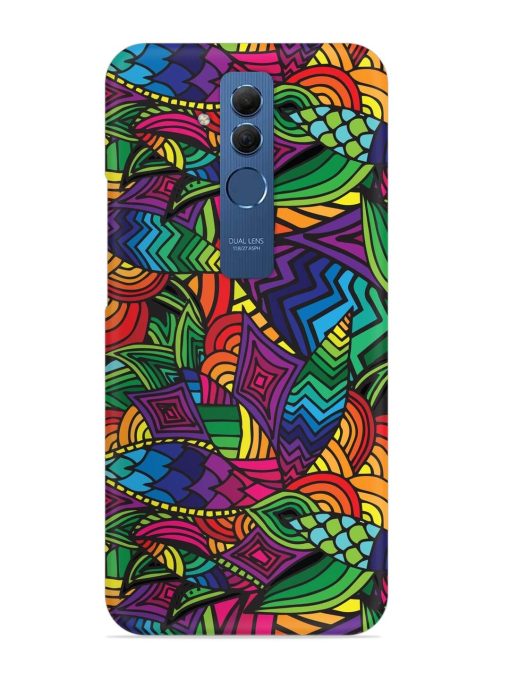 Abstract Multicolor Seamless Snap Case for Honor Mate 20 Lite Edge Zapvi