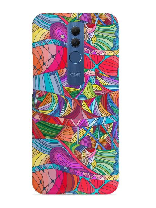 Seamless Patterns Hand Drawn Snap Case for Honor Mate 20 Lite Edge Zapvi