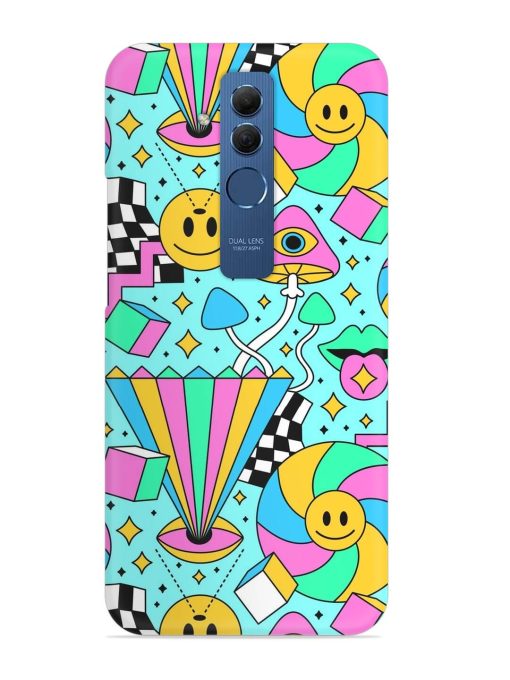 Trippy Rainbow 60S Snap Case for Honor Mate 20 Lite Edge Zapvi