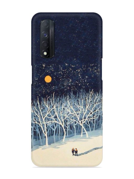 Full Moon Snowshoe Tour Snap Case for Realme Narzo 30 (4G) Edge Zapvi