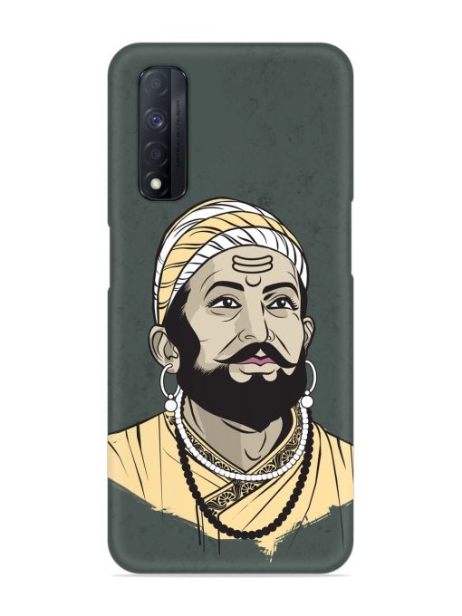 Shivaji Maharaj Vector Art Snap Case for Realme Narzo 30 (4G) Edge Zapvi