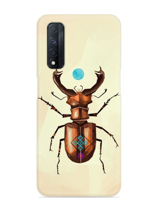 Stag Beetle Vector Snap Case for Realme Narzo 30 (4G) Edge Zapvi