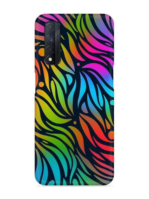 Abstract Leaf Design Snap Case for Realme Narzo 30 (4G) Edge Zapvi