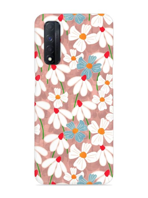 Abstract Petal Flowers Snap Case for Realme Narzo 30 (4G) Edge Zapvi