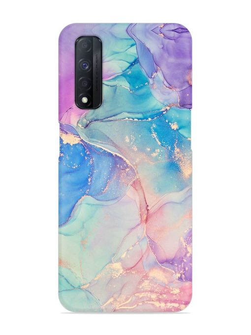 Alcohol Ink Colors Snap Case for Realme Narzo 30 (4G) Edge Zapvi