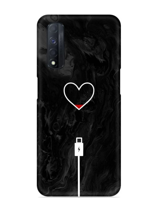 Heart Charging Vector Snap Case for Realme Narzo 30 (4G) Edge Zapvi