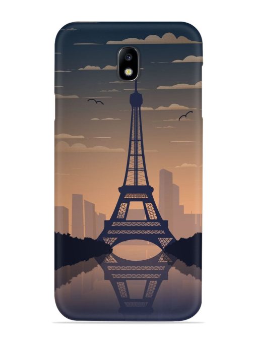 France Paris Eiffel Tower Gradient Snap Case for Samsung Galaxy J7 (2017) Edge Zapvi