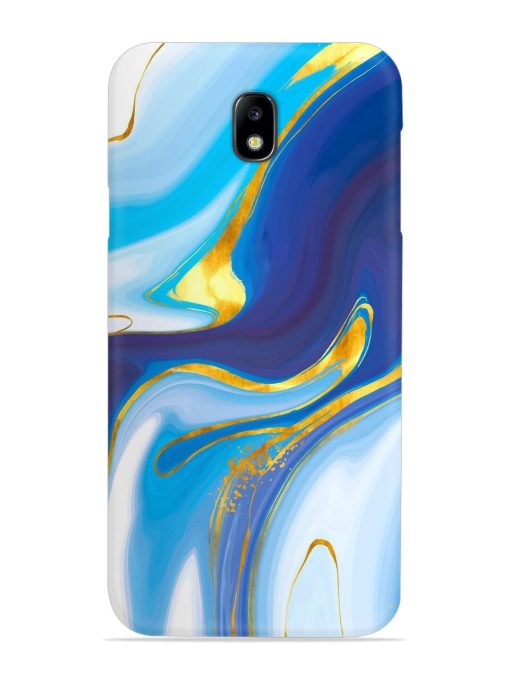 Watercolor Background With Golden Foil Snap Case for Samsung Galaxy J7 (2017) Edge Zapvi