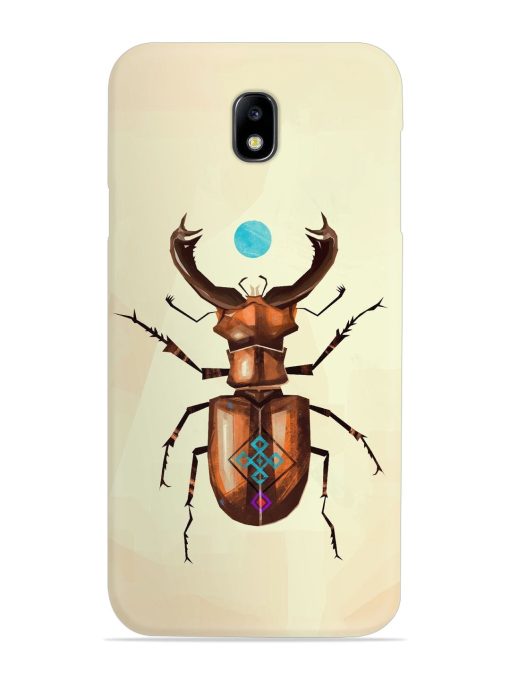 Stag Beetle Vector Snap Case for Samsung Galaxy J7 (2017) Edge Zapvi