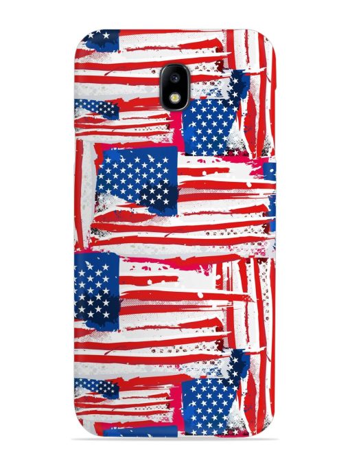 Usa Flag Seamless Snap Case for Samsung Galaxy J7 (2017) Edge Zapvi