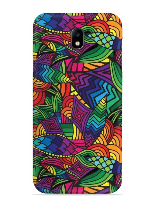 Abstract Multicolor Seamless Snap Case for Samsung Galaxy J7 (2017) Edge Zapvi