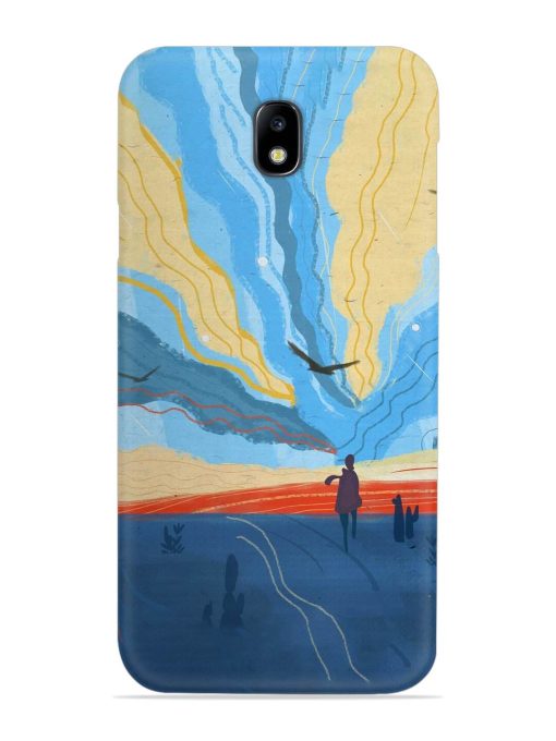 Minimal Abstract Landscape Snap Case for Samsung Galaxy J7 (2017) Edge Zapvi