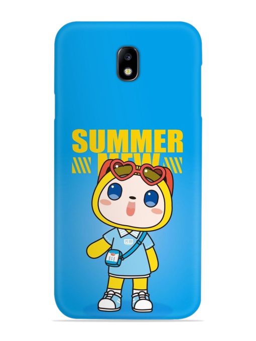 Summer Mew Cartoon Snap Case for Samsung Galaxy J7 (2017) Edge Zapvi