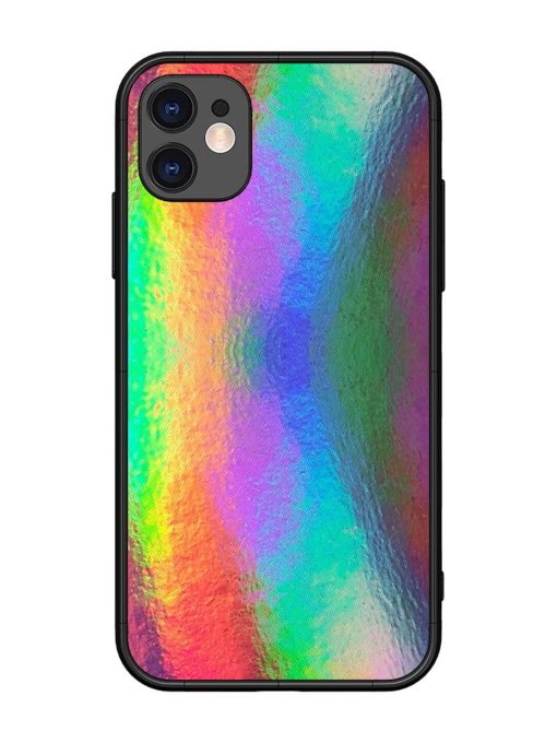 Colorful Holographic Background Glossy Metal TPU Phone Cover for Apple Iphone 11 Edge Zapvi