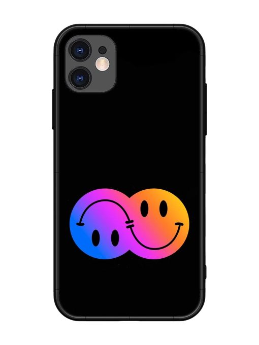 Gradient Smile Art Glossy Metal TPU Phone Cover for Apple Iphone 11 Edge Zapvi