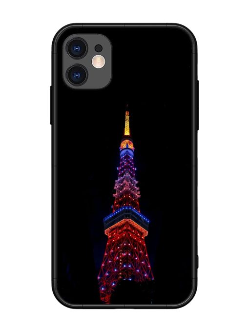 Eiffel Tower Night View Glossy Metal Phone Cover for Apple Iphone 11 Edge Zapvi