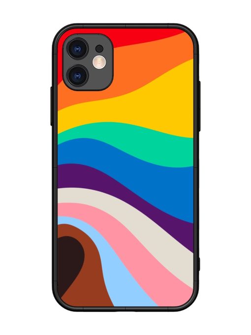 Minimal Pride Art Glossy Metal Phone Cover for Apple Iphone 11 Edge Zapvi