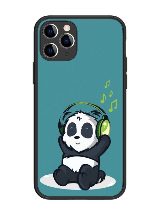 Music Panda Glossy Metal Phone Cover for Apple Iphone 11 Pro Edge Zapvi