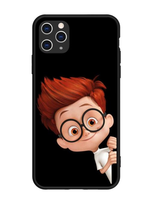 Smart Boy Cartoon Glossy Metal Phone Cover for Apple Iphone 11 Pro Max Edge Zapvi