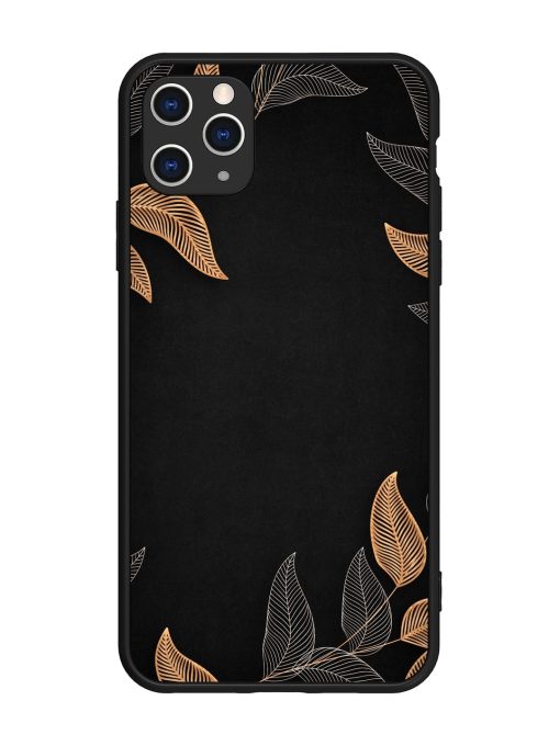 Foliage Art Glossy Metal Phone Cover for Apple Iphone 11 Pro Max Edge Zapvi