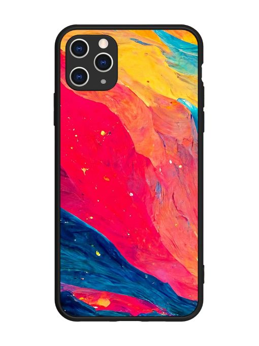 Starry Night Glossy Metal Phone Cover for Apple Iphone 11 Pro Max Edge Zapvi