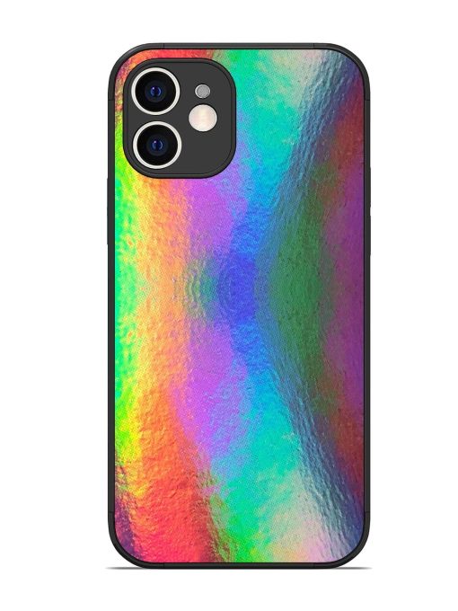 Colorful Holographic Background Glossy Metal TPU Phone Cover for Apple Iphone 12 Edge Zapvi