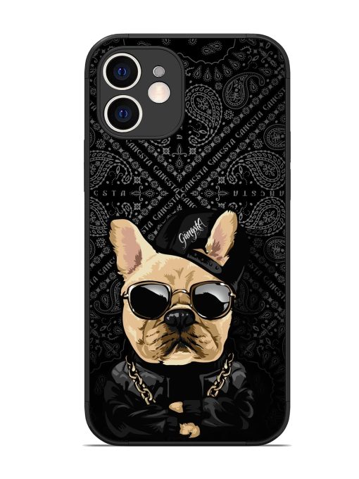 Gangsta Cool Sunmetales Dog Glossy Metal Phone Cover for Apple Iphone 12 Edge Zapvi