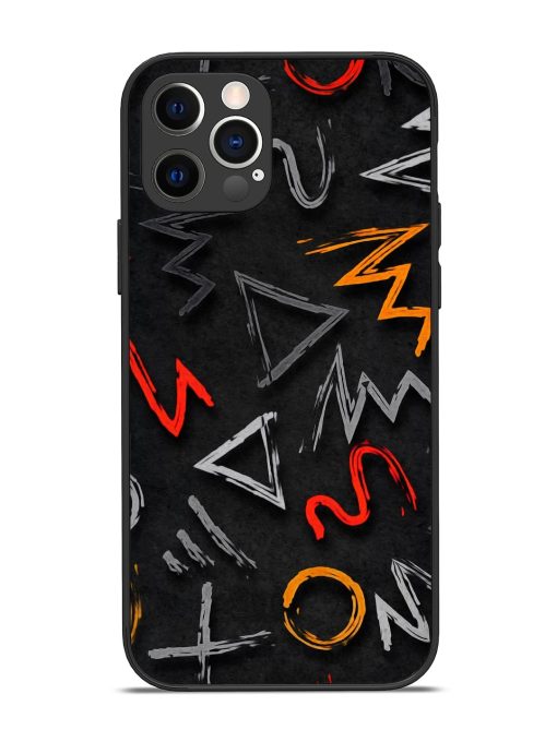 Grungy Graffiti Glossy Metal Phone Cover for Apple Iphone 12 Pro Edge Zapvi