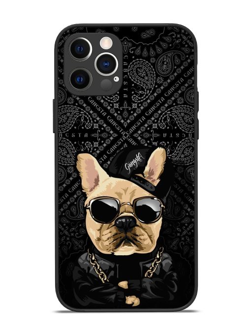 Gangsta Cool Sunmetales Dog Glossy Metal Phone Cover for Apple Iphone 12 Pro Edge Zapvi