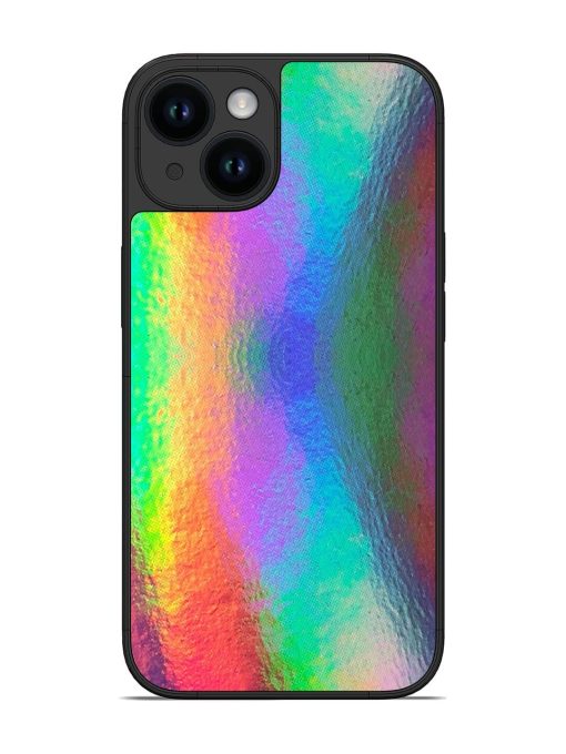 Colorful Holographic Background Glossy Metal TPU Phone Cover for Apple Iphone 14 Edge Zapvi