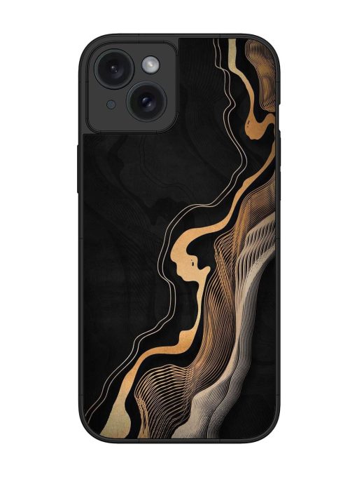 Abstract Art Glossy Metal TPU Phone Cover for Apple Iphone 15 Plus Edge Zapvi