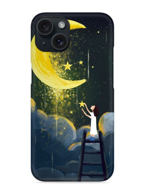 Moonlight Healing Night Illustration Snap Case Edge Zapvi