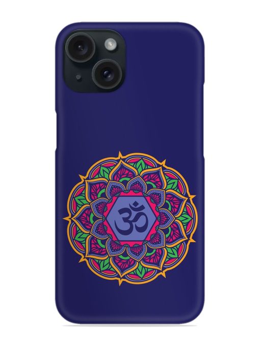 Om Mandala Art Blue Snap Case Edge Zapvi