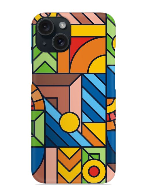 Colorful Geometric Snap Case Edge Zapvi