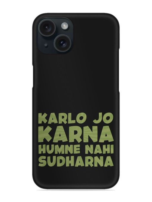 Humorous Hindi Quote Snap Case Edge Zapvi