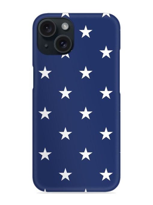 White Star Pattern Snap Case Edge Zapvi