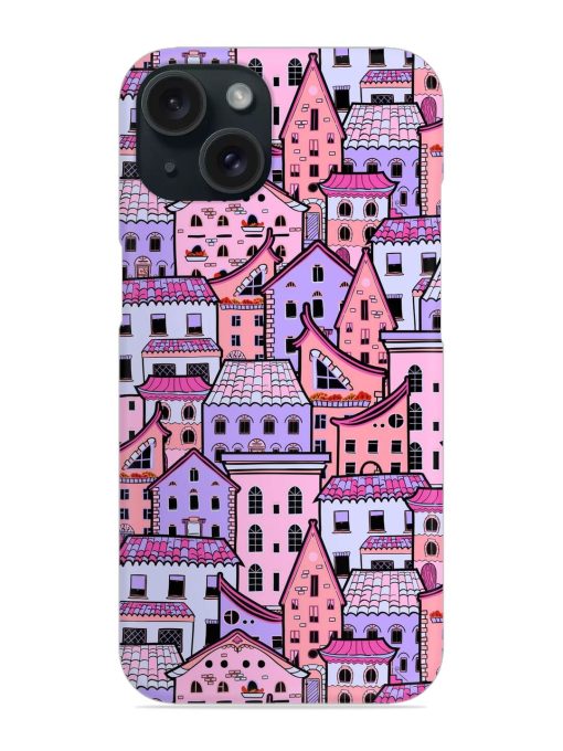 Seamless Pattern Houses Snap Case Edge Zapvi