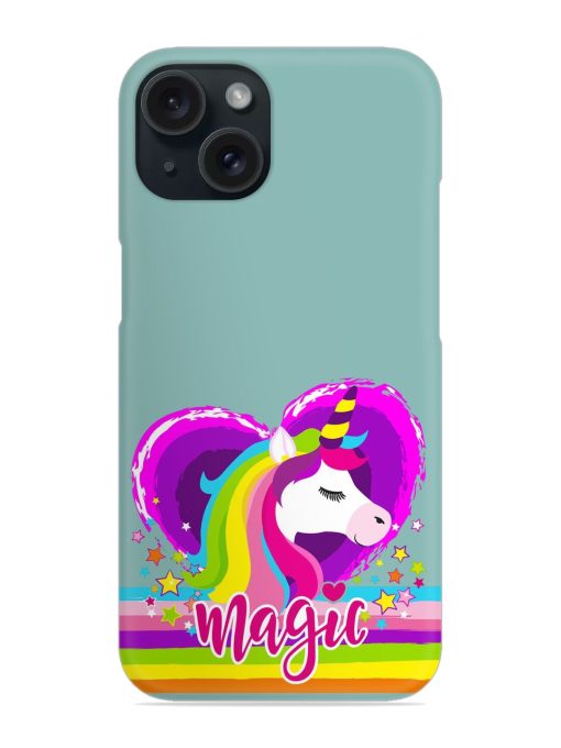 Print Cartoon Unicorn Snap Case Edge Zapvi