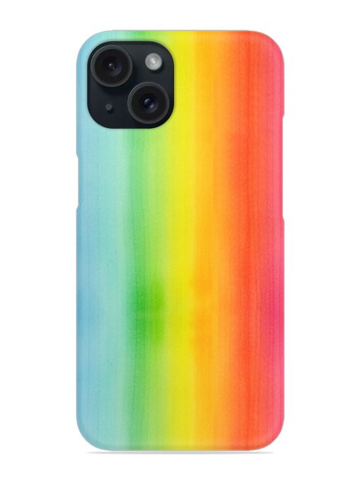 Bright Rainbow Watercolor Snap Case Edge Zapvi