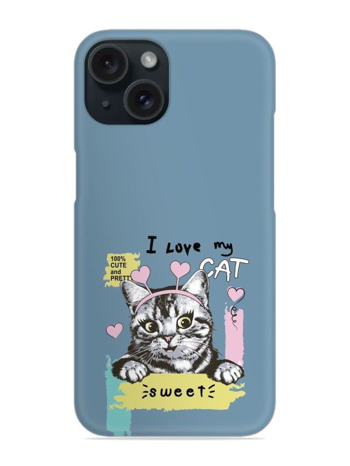 Happy Kitten Portrait Snap Case Edge Zapvi