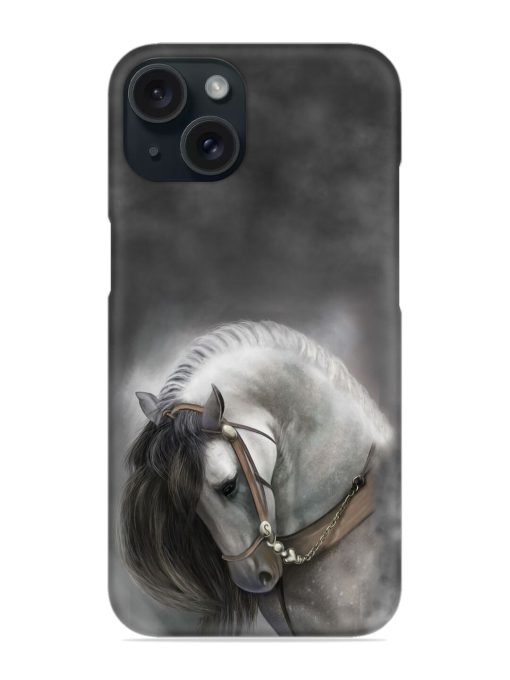 Painted White Horse Snap Case Edge Zapvi